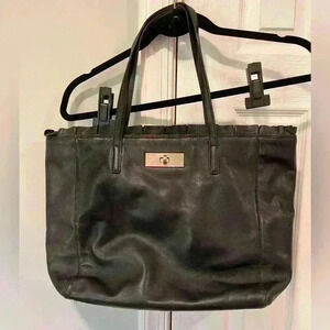 Kate Spade New York Elaina Danbury Street Black Leather Shoulder Bag
